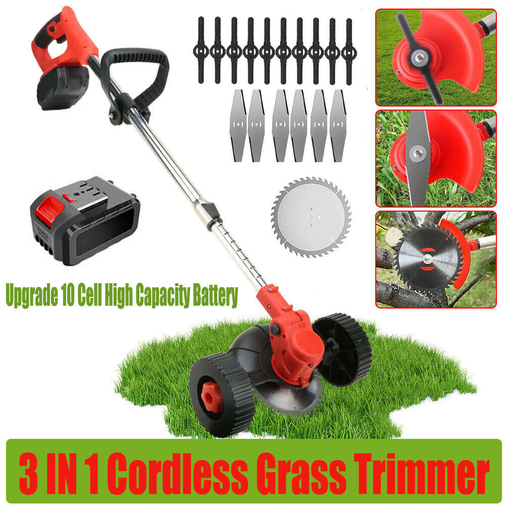 3-in-1 Cordless Grass Lawn Mower (+ FREE set of blades) 🏡🚜 - Outdoor Kit